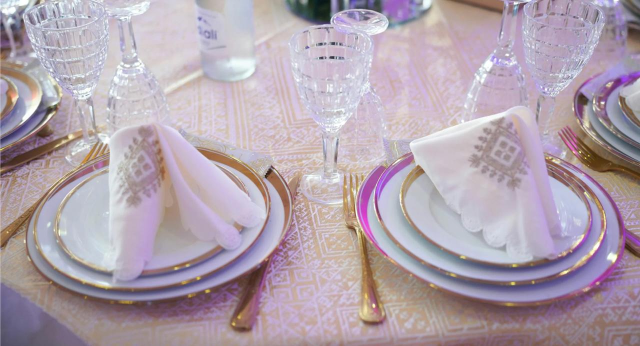 Children learning etiquette